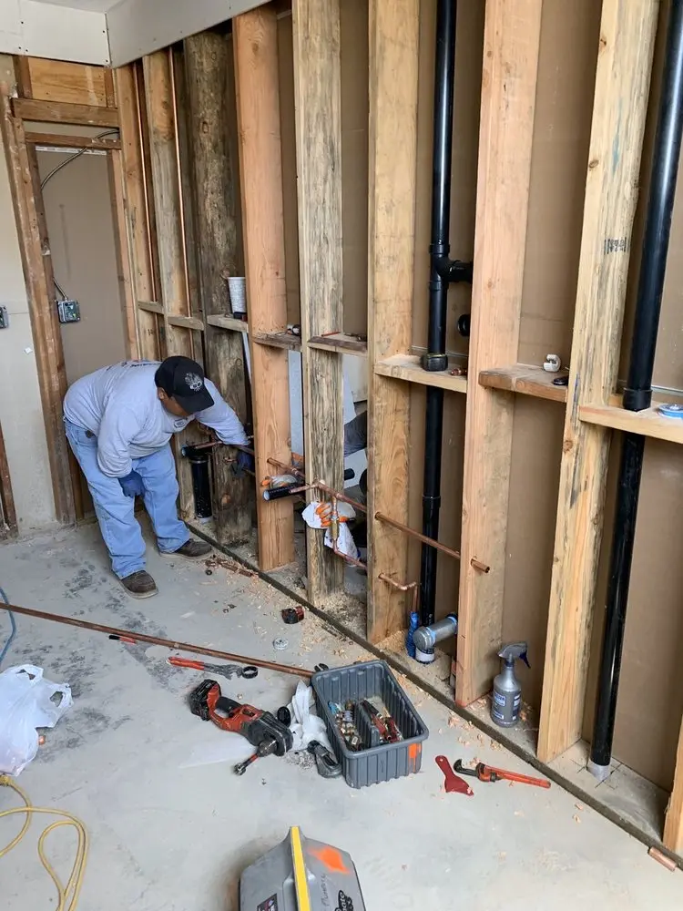 Commercial rough-in plumbing for Water Heater Replacement in Russellville